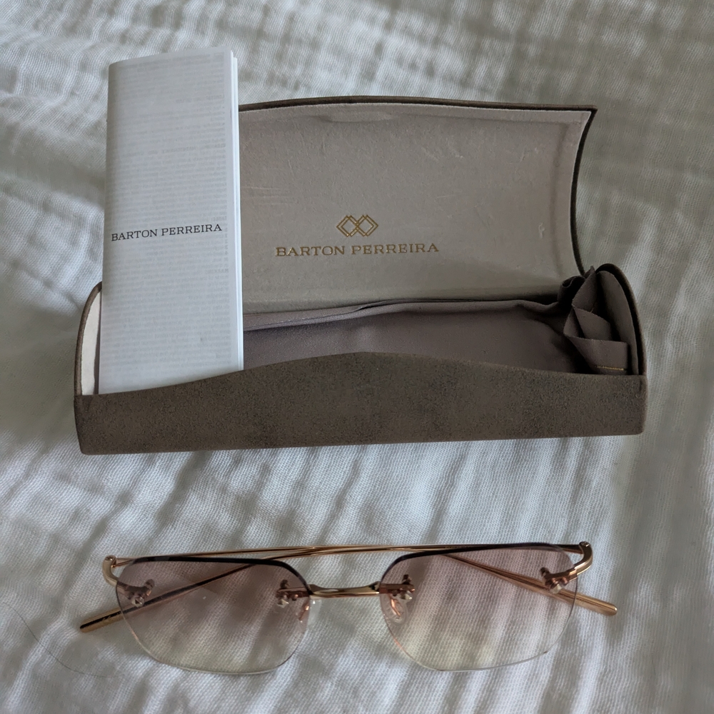Barton Perreira Women's Gold Glasses